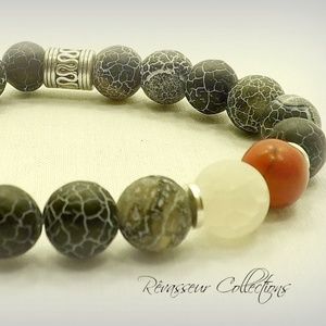 Snap Crackel Pop Gemstone Bracelet (Unisex)